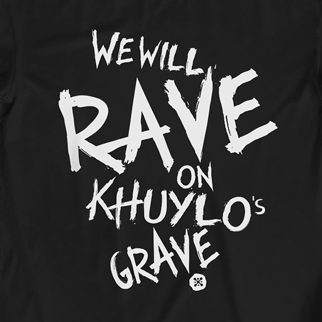 Футболка женская оверсайз “We will Rave on Khuylo’s Grave”, Черный, XS-S