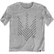 Women's T-shirt Oversize “Minimalistic Trident” with a Trident Coat of Arms, Gray melange, XS-S