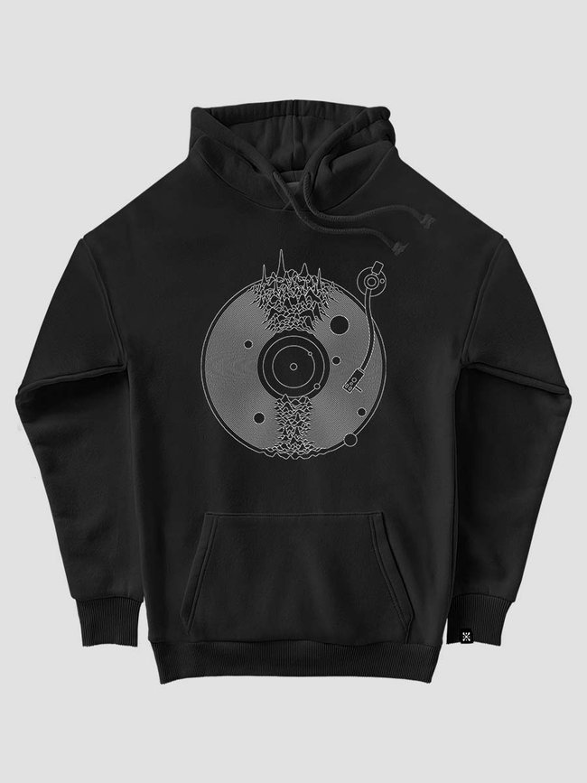 Kid's hoodie "Space Music", Black, XS (110-116 cm)