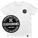 Men's T-shirt with a Changeable Patch “Dubhumans”, White, XS