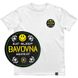 Men's T-shirt with a Changeable Patch “Eat, Sleep, Bavovna, Repeat”, White, XS