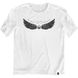 Women's T-shirt Oversize “Wings of Liberty”, White, XS-S