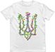 Men's T-shirt "Mushroom Trident", White, M