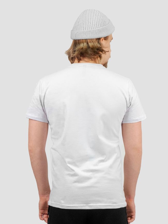 Men's T-shirt "Ethno Music", White, M