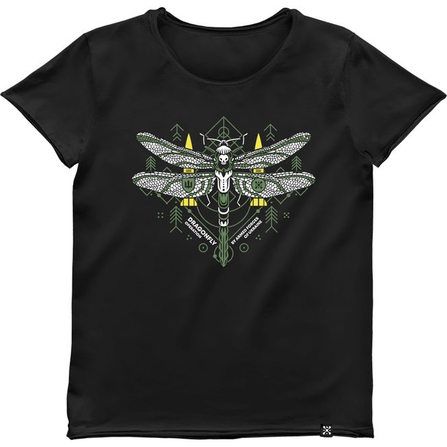 Women's T-shirt "Operation Dragonfly", Black, M