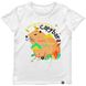 Women's T-shirt "Capybara", White, XS