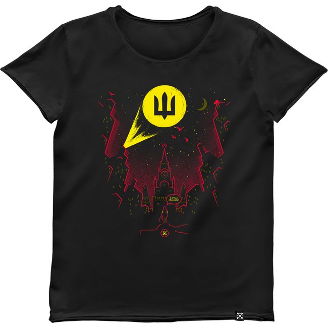 Women`s T-shirt "AFU-Signal", Black, M