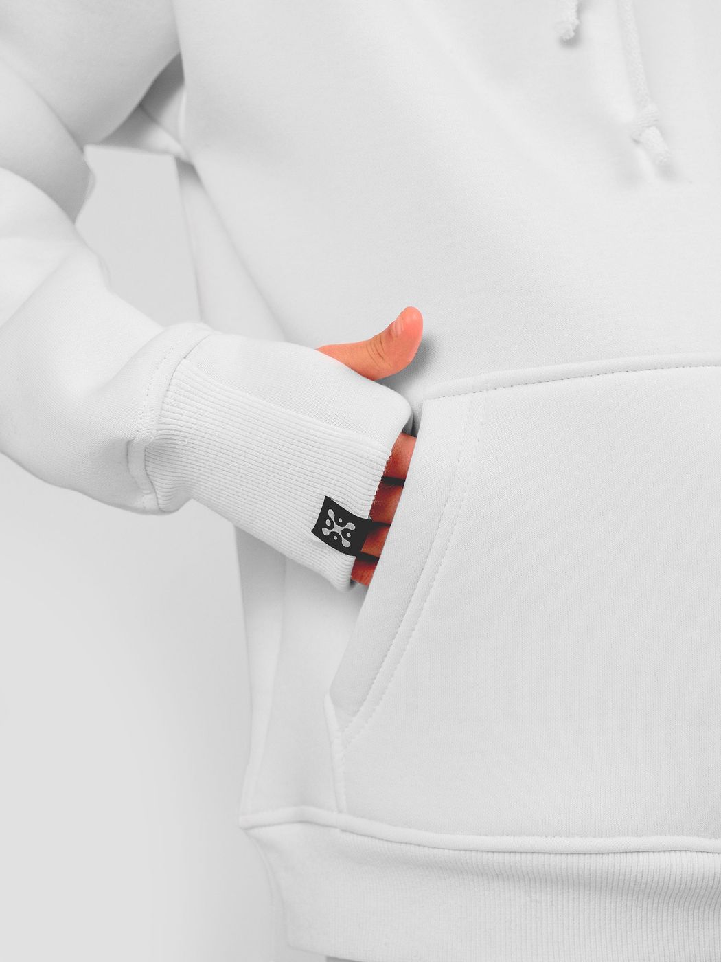 Костюм детский худи и штаны белый, Белый, 3XS (86-92 см), 92