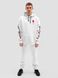Men's suit hoodie white and pants Shadow of the Dragon, White, M-L, L (108 cm)