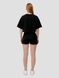 Women’s Oversize Suit - Shorts and Crop T-shirt Dubhumans Superior, Black, M