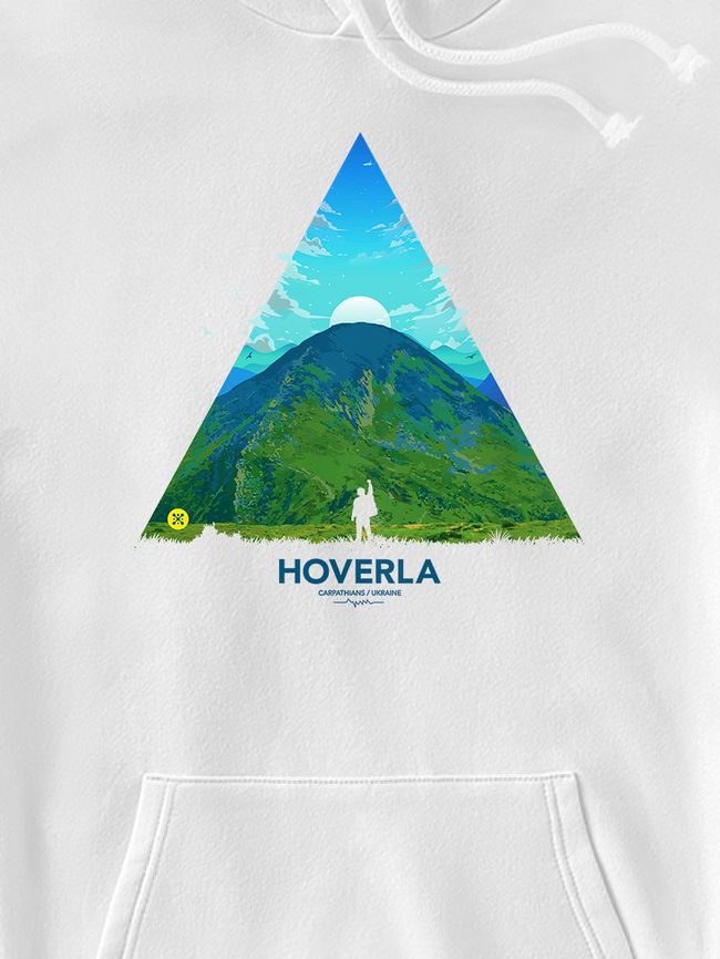 Kid's hoodie "Hoverla", White, XS (110-116 cm)