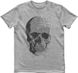 Men's T-shirt "Music Skull", Gray melange, XS