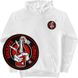 Women's Hoodie with a Changeable Patch “Бандера Смузі”, White, 2XS