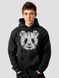 Men's Hoodie "Forest Panda", Black, M-L