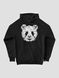 Men's Hoodie "Forest Panda", Black, M-L