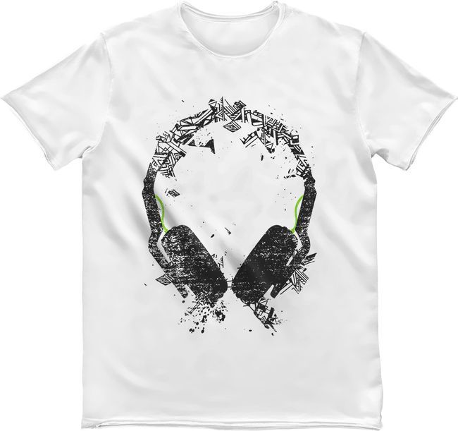 Men's T-shirt "Art Sound", White, XL