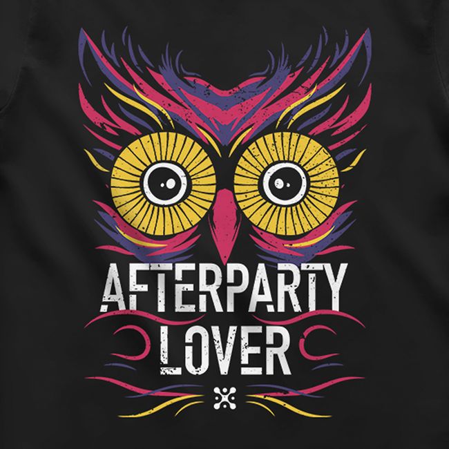 Men's T-shirt "Afterparty Lover", Black, M