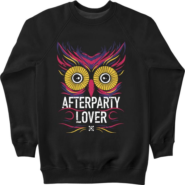 Свитшот мужской "Afterparty Lover", Черный, XS