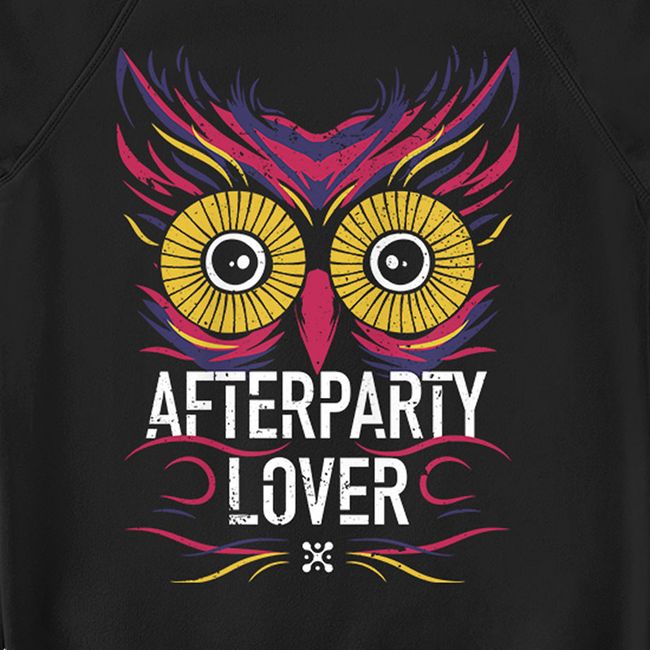 Свитшот мужской "Afterparty Lover", Черный, XS