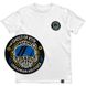 Men's T-shirt with a Changeable Patch “The Ghost of Kyiv”, White, XS