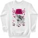 Women's Sweatshirt “Selfie Sheva Music Fan”, White, XS