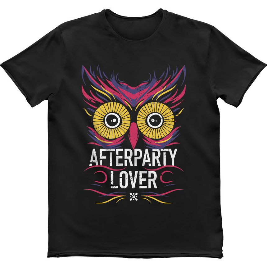 Men's T-shirt "Afterparty Lover", Black, M