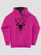 Kid's hoodie "Carpathian Deer", Sweet Pink, 3XS (86-92 cm)