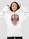 Kid's hoodie "Ethno Music", White, XS (110-116 cm)