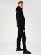 Men's tracksuit set with t-shirt “Sсhekavytsia”, Black, 2XS, XS (104 cm)