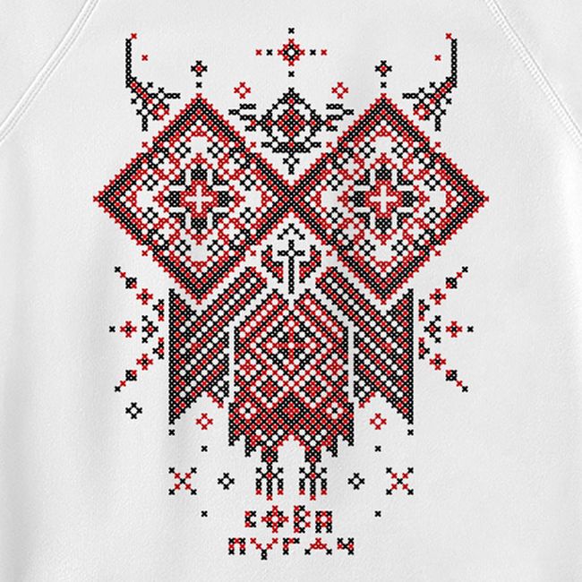 Men's Sweatshirt “The Owl Owl”, White, XS