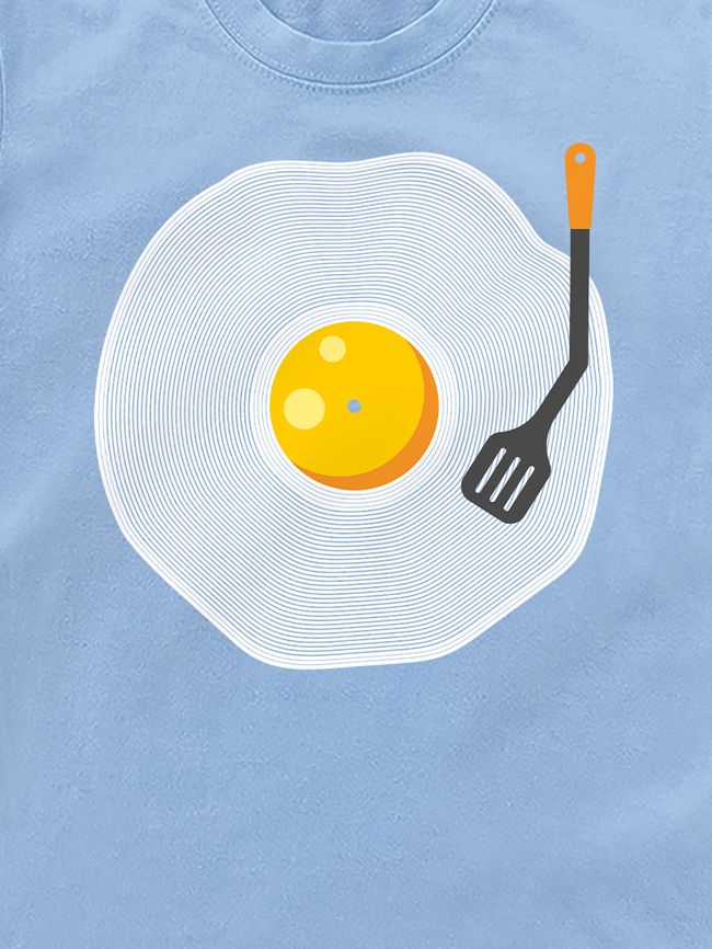 Kid's T-shirt "Omlet Vinyl", Light Blue, XS (110-116 cm)