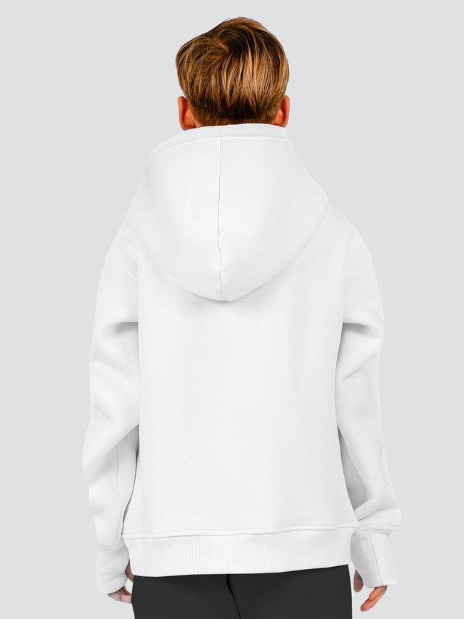 Kid's hoodie "Ethno Music", White, XS (110-116 cm)