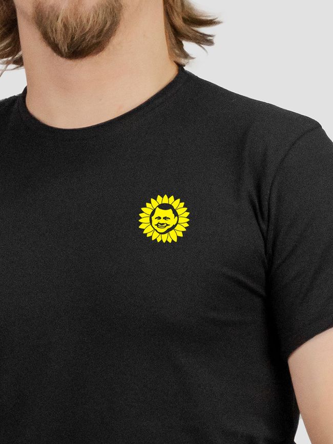 Men's T-shirt “Sunflower”, Black, M