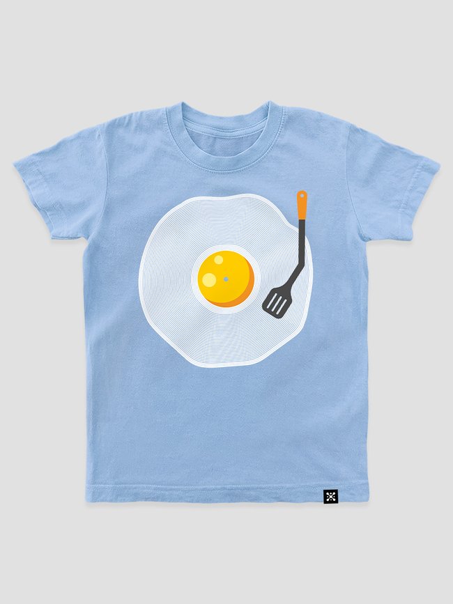 Kid's T-shirt "Omlet Vinyl", Light Blue, XS (110-116 cm)