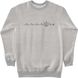 Men's Sweatshirt ““Pulse of My Heart”, Gray, XS
