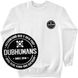 Women's Sweatshirt with a Changeable Patch “Dubhumans”, White, Dubhumans