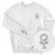 Women's Sweatshirt “Sunflower Harvest”, White, XS