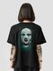 Women's T-shirt Oversize “Escape from Reality”, Black, XS-S