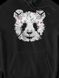 Women's Hoodie "Forest Panda", Black, M-L
