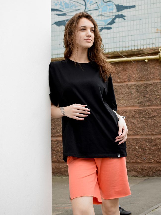 Шорти жіночі оверсайз Коралові, Кораловий, XL-2XL