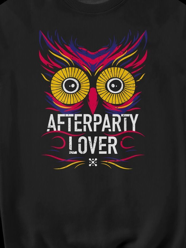 Світшот чоловічий "Afterparty Lover", Чорний, M
