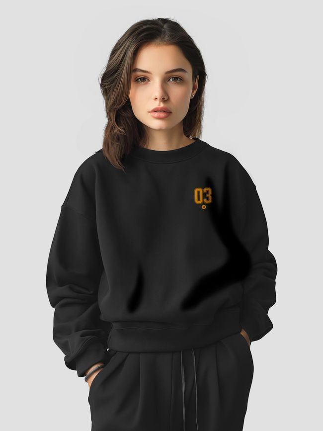 Women's Sweatshirt &ldquo;03 (3SAB)&rdquo;, Black, M
