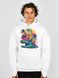 Men's Hoodie "Stay Strong, be Capy (Capybara)", White, M-L