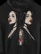 Women's Hoodie "Twosome Nuns", Black, M-L