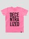 Kid's T-shirt “Decentralized” with Bitcoin Cryptocurrency, Sweet Pink, 3XS (86-92 cm)
