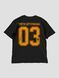 Men's T-shirt Oversize "03 (3SAB)", Black, XS-S