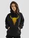 Women's Hoodie "Desert Cow Skull", Black, M-L