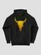 Women's Hoodie "Desert Cow Skull", Black, M-L