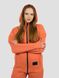 Women's tracksuit set Hoodie with a zipper and Pants Brick Orange, Brick orange, M-L, L (108 cm)