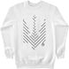 Women's Sweatshirt “Minimalistic Trident” with a Trident Coat of Arms, White, XS